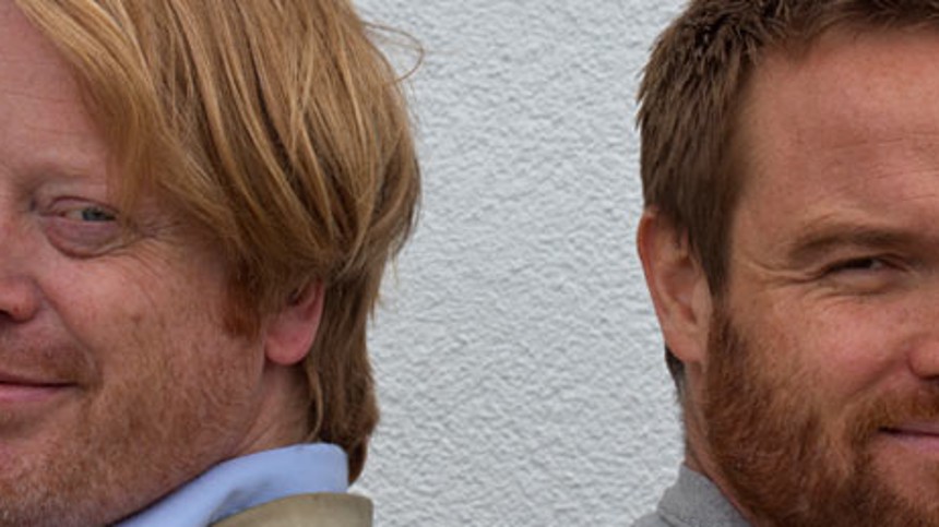 Elmer og Tolsgaard på slap line