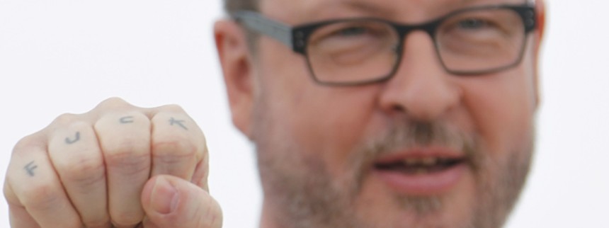 Lars von Triers ka­ri­ka­tur­ud­ta­lel­ser