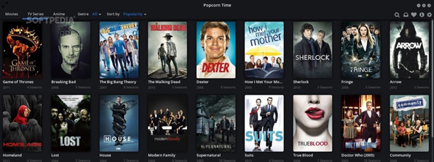 Popcorntime lukker og slukker 