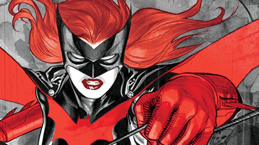 Lesbisk Batwoman på vej