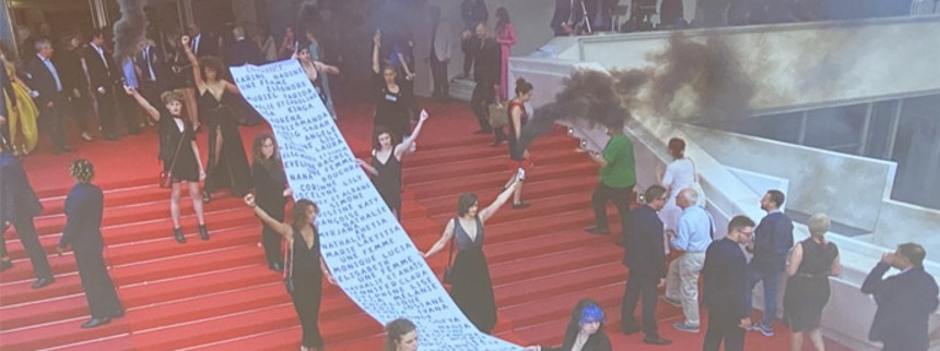 Optøjer til dansk gallapremiere