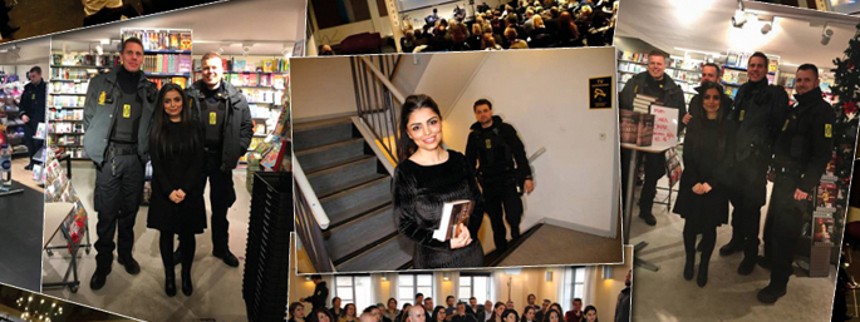 Sara Omar sender po&shy;li&shy;ti-​bil&shy;le&shy;der midt i retsmøde