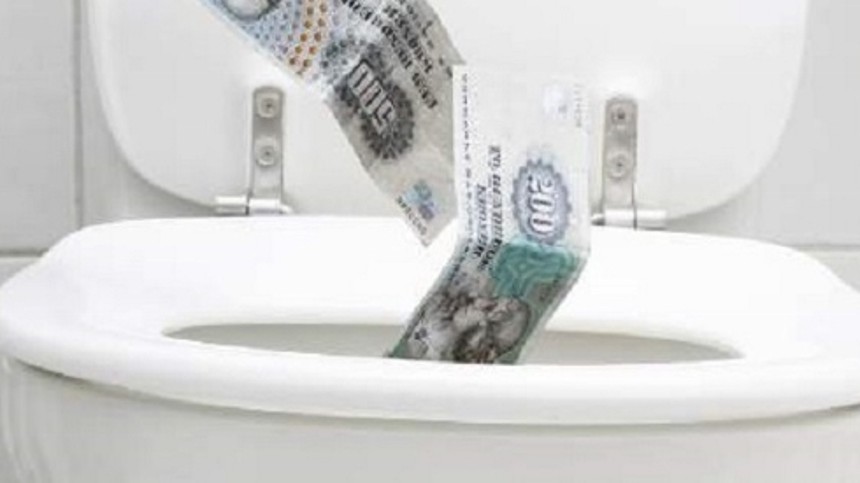 Instituttet skyller penge ud i toilettet