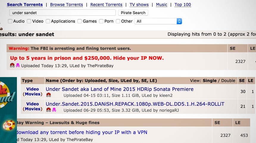 Flaskepost fra P-iraten Under Sandet